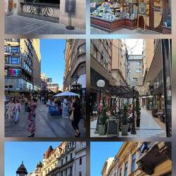 Freizeit in der Fußgängerzone