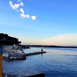 View from our room in Piran