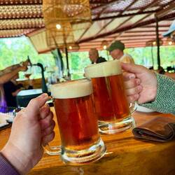 Nach so viel Anstrengung erst mal ein Bier 😬