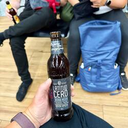 Hoffentlich das letzte Bier bevors weitergeht 🤞