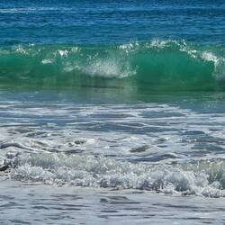 Translucent wave crashing