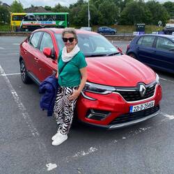 Our hire car in Ireland.