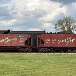 Chicago, Burlington & Quincy freight car advertising