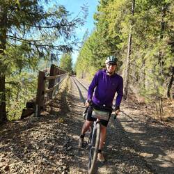 This was one of the railings that we figured indicated where some of the trestles were located