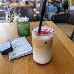 Raspberry Iced Latte - absolutely amazing!