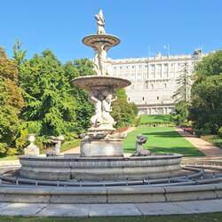 From the garden looking towards the Palace