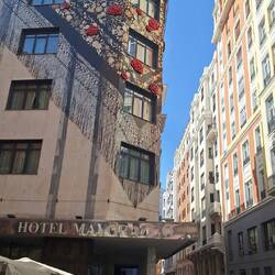 A flaminco scarf on the wall