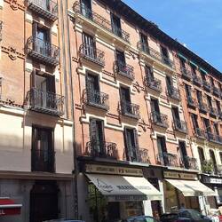 Most buildings have little balconies