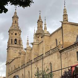 The beautiful cathedral in Logroño