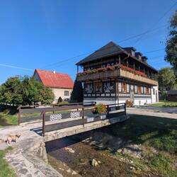 One of the many painted houses in Čičmany