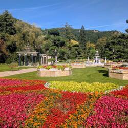 Park in front of Aphrodite Spa in Rajecké Teplice