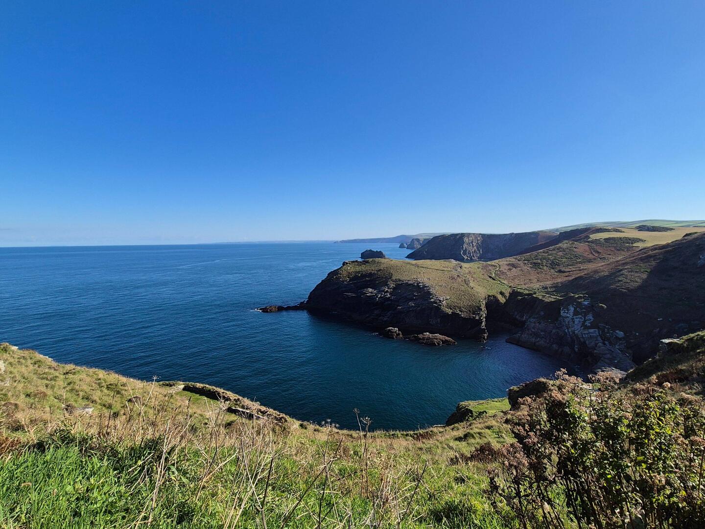 The Cornish coast on another stunning day.