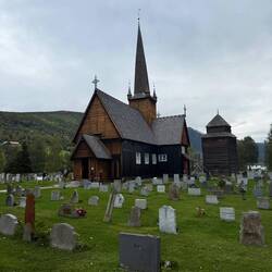 Cute church from our walk in Gjendesheim