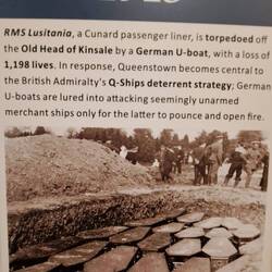 Ein Foto des Massengrabes der Louitsiana auf dem alten Friedhof in Cobh