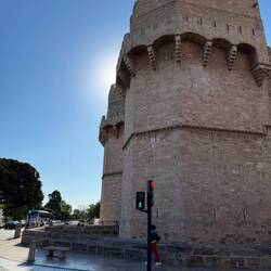 Old town gate. Was once a jail but now a tourist attraction. You can climb to the top