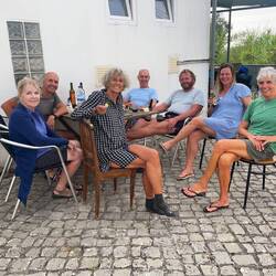 Multinational guests. L>R>L Aussie, NZ, Denmark, Jersey (UK), France, me, Estonia