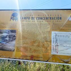 The city had a concentration camp for thousands of republican prisoners from the Civil War.