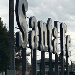 An original Atchison, Topeka, & Santa Fe Railroad illuminated corporate sign acquired by the IRM