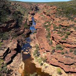 View from z bend lookout Kalbarri NP