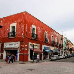 On the streets of Puebla.