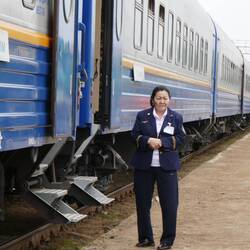 When told "All Aboard" we didn't argue with our attendant