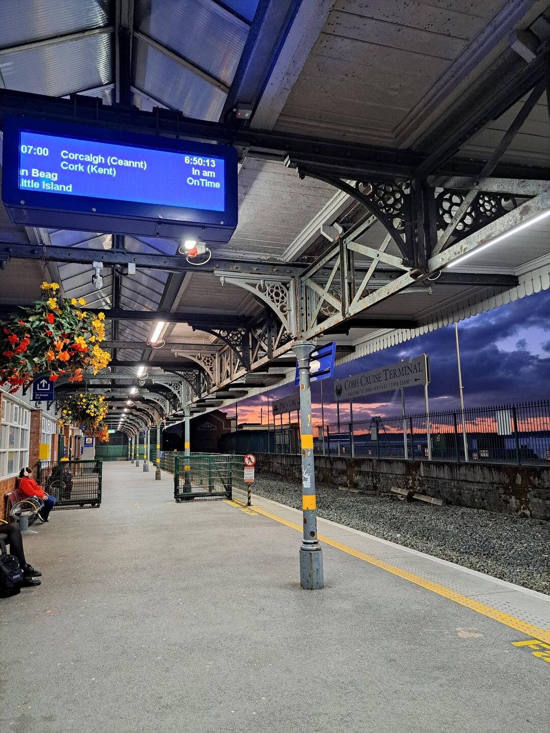 Abfahrt in Cobh um 7 Uhr