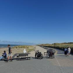Fahrradweg am Strand
