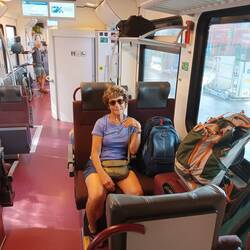 On the train to Bolzano