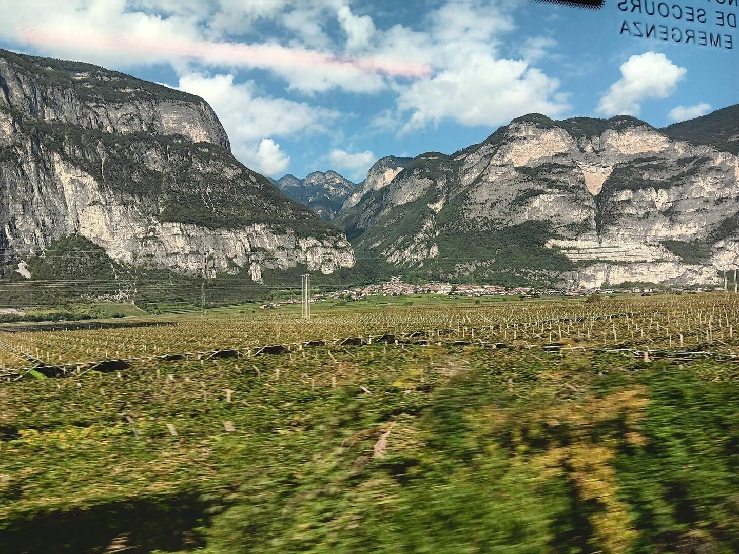 The train ride: Verona to Bolzano