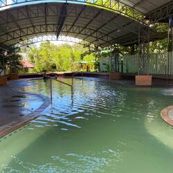 Nice massaging water feature