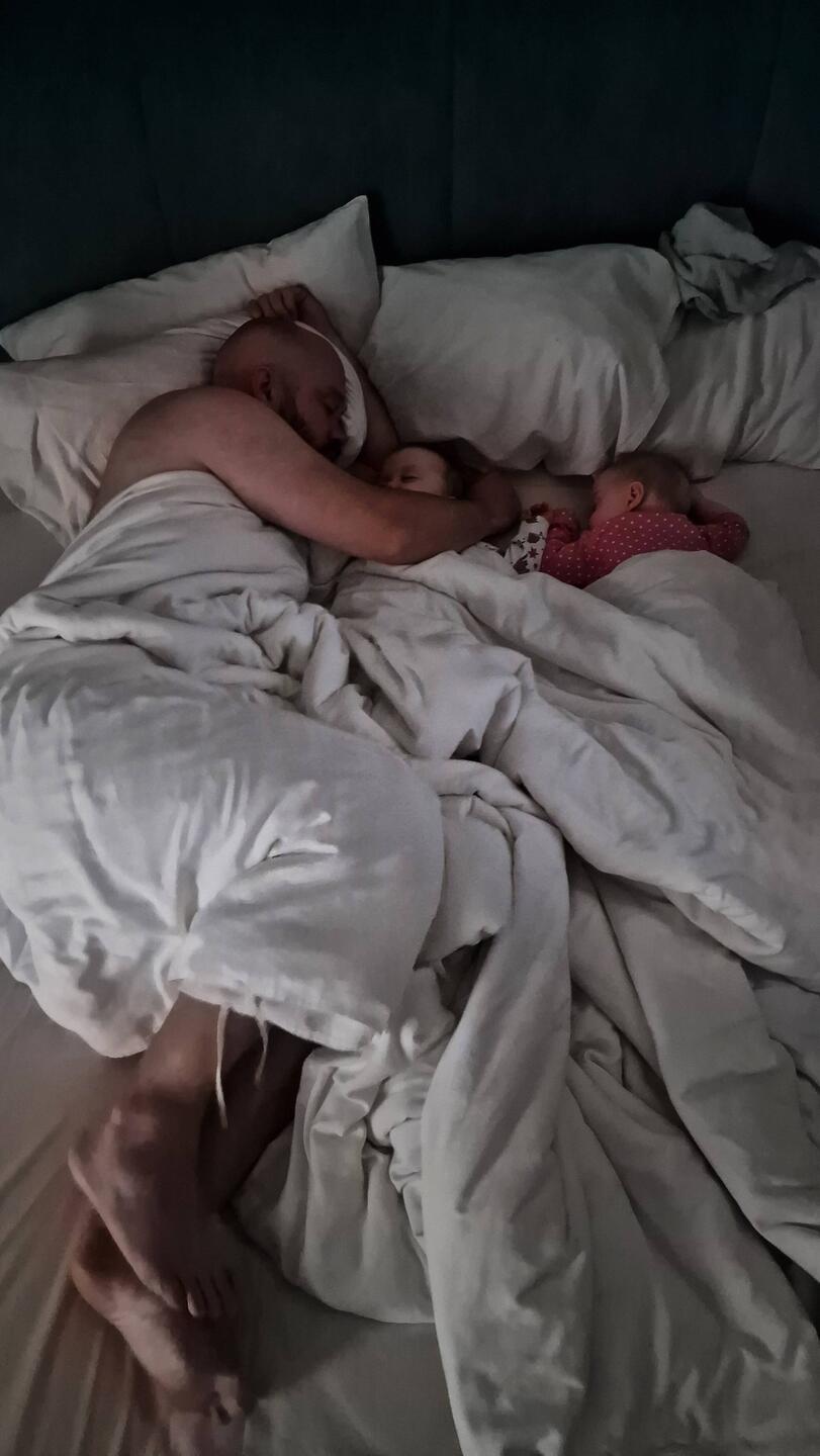 Kuscheln am Morgen vertreibt Kummer und Sorgen