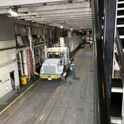 ... and safely parked before the cars are driven on