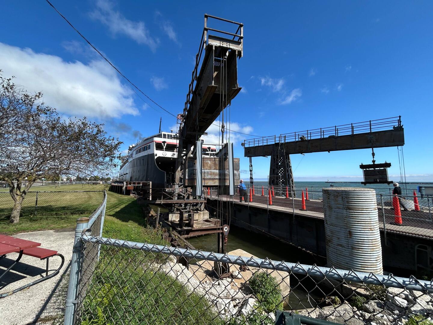 Badger has arrived from Ludington, unloaded, and we're ready to board