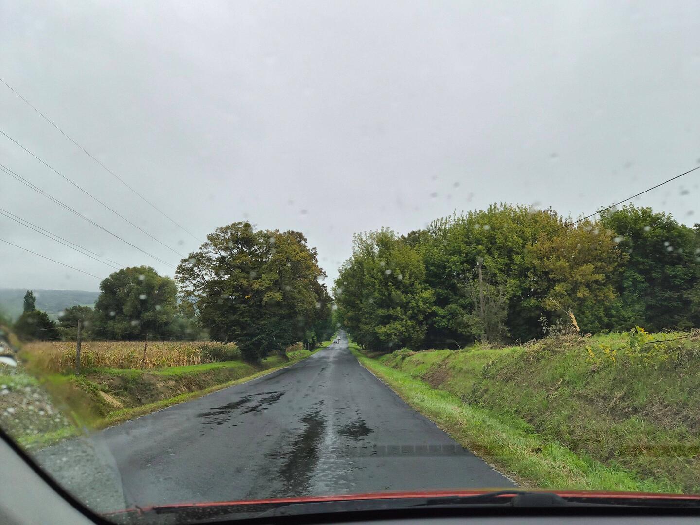Onderweg naar Tapolca.