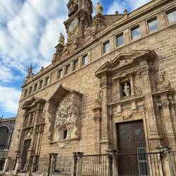 Real Parroquia de los Santos Juanes Valencia. Note the triangular bell tower