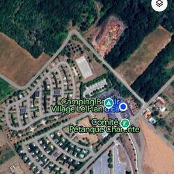 Vista de pájaro del camping y que hoy sirve de ejemplo