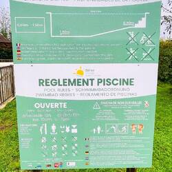 Los reglamentos de la piscina