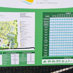 La distribución de las parcelas y los precios de acuerdo con la temporada
