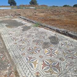Colorful Roman mosaics