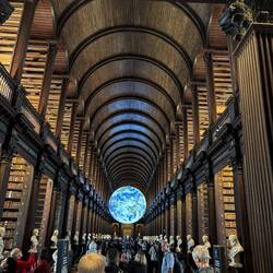 Library & Nasa globe