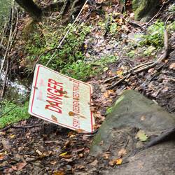 We walked a slippery slope in some spots.