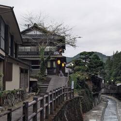 Our place from the outside, the one with the lanterns