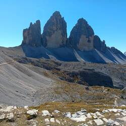 Tre Cime from the trail