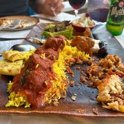 Randy and I shared a Greek sampler at Danas. More than enough for the two of us and oh so good.