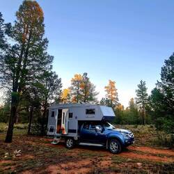 Schöner Waldcampingplatz bei Tusayan