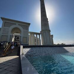 The mosque on the site of the mausoleum