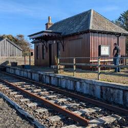 Ein kleiner Teil der Wick Lybster Light Railway ist konserviert