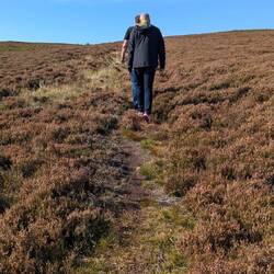Eine Stunde wanderten wir zu einer um 1900 verlassenen Siedlung...