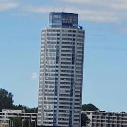 Wikinghaus, markantes Wohnhaus und Wahrzeichen
