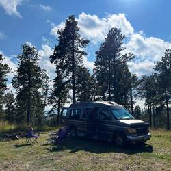 Unser Platz bei Sundance in Wyoming